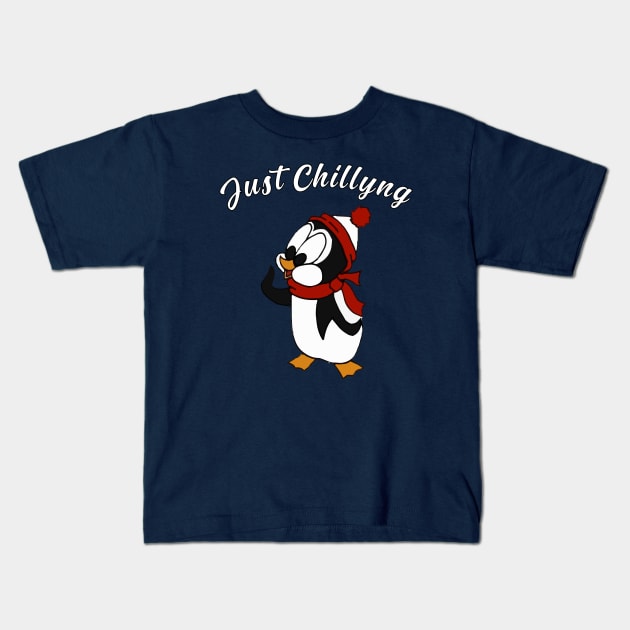 Just Chillyng - Chilly Willy Kids T-Shirt by kareemik